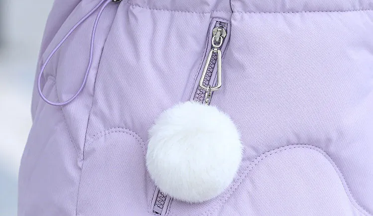 Trendy Water-resistant Padded Puffer Jacket for Women with Hip-length Design