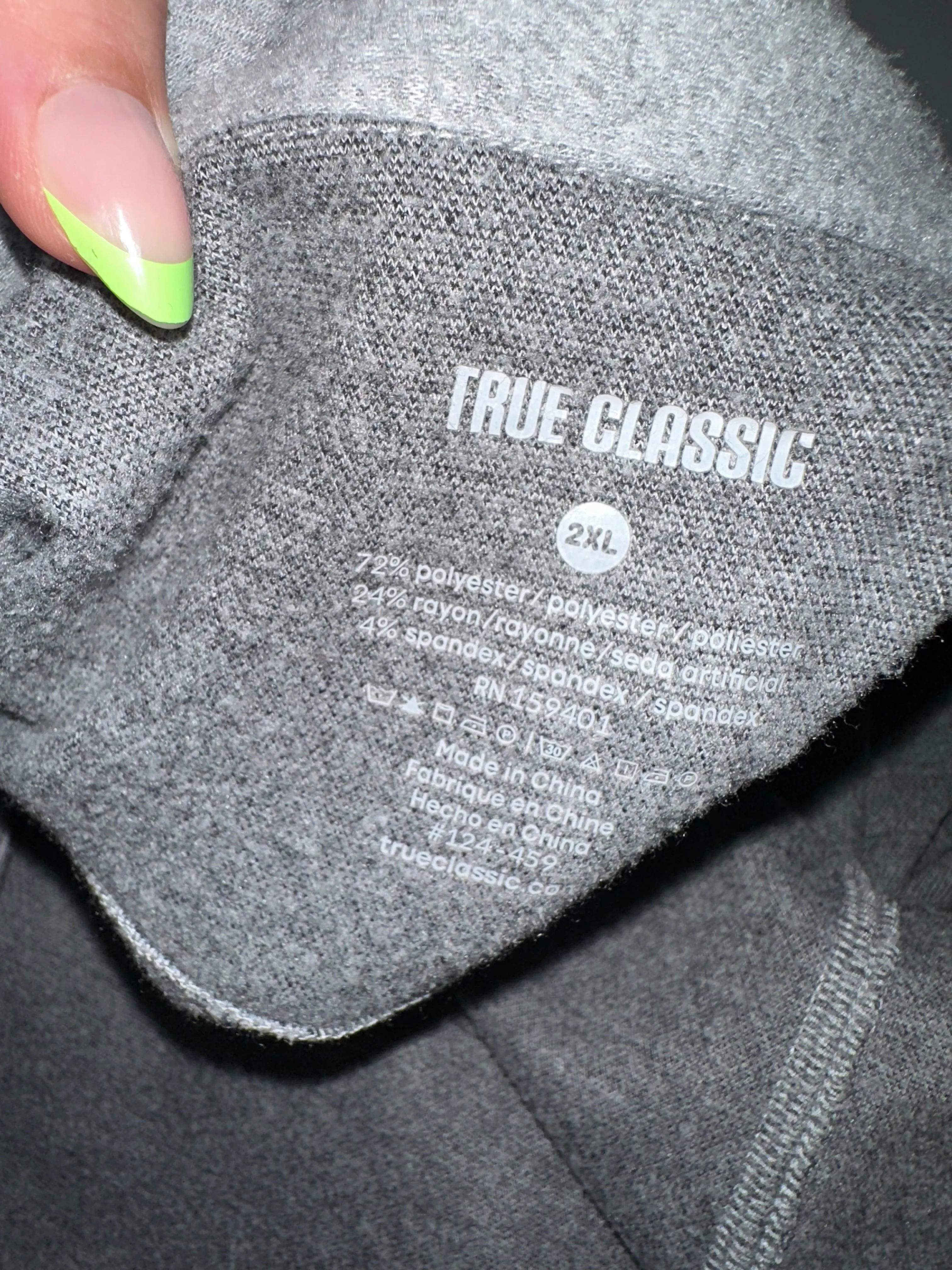 True Classic (2XL) MENS Grey Button Up Shacket