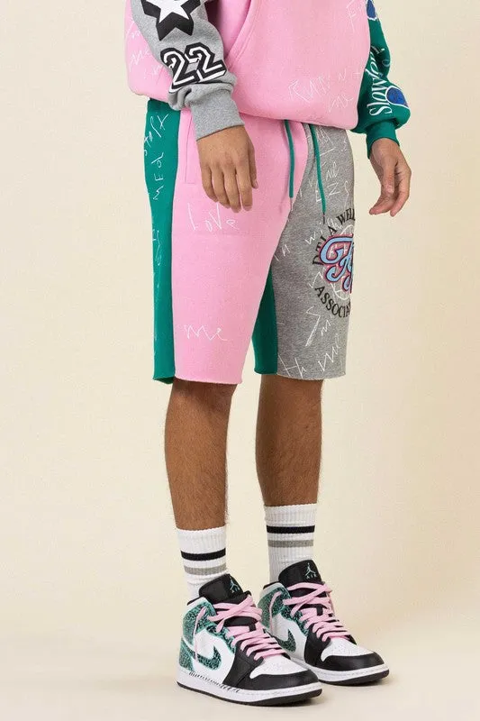 Unisex Color Block Short