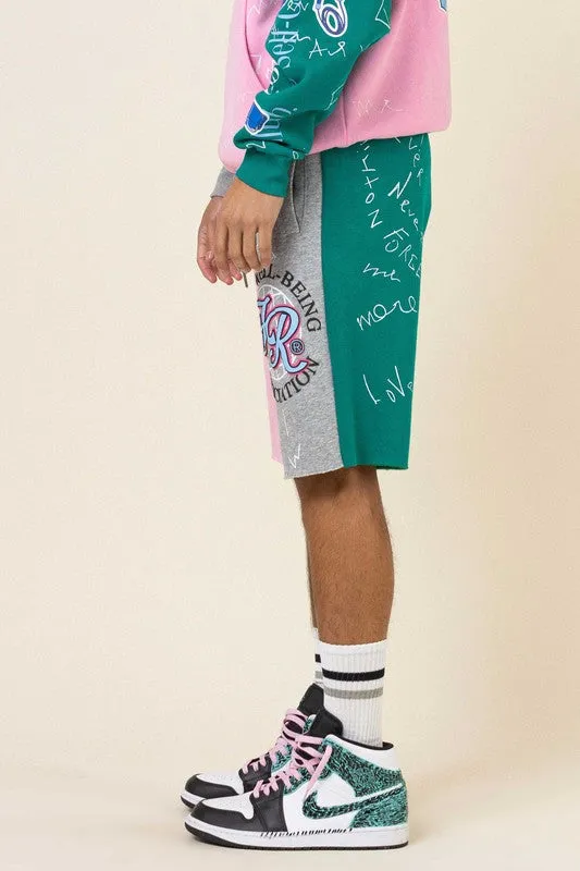 Unisex Color Block Short