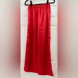 Victoria’s Secret Vintage Wide Leg Satin Pajama Pants Red sz Small