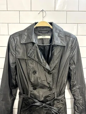 vintage 00s mexx metallic trench coat