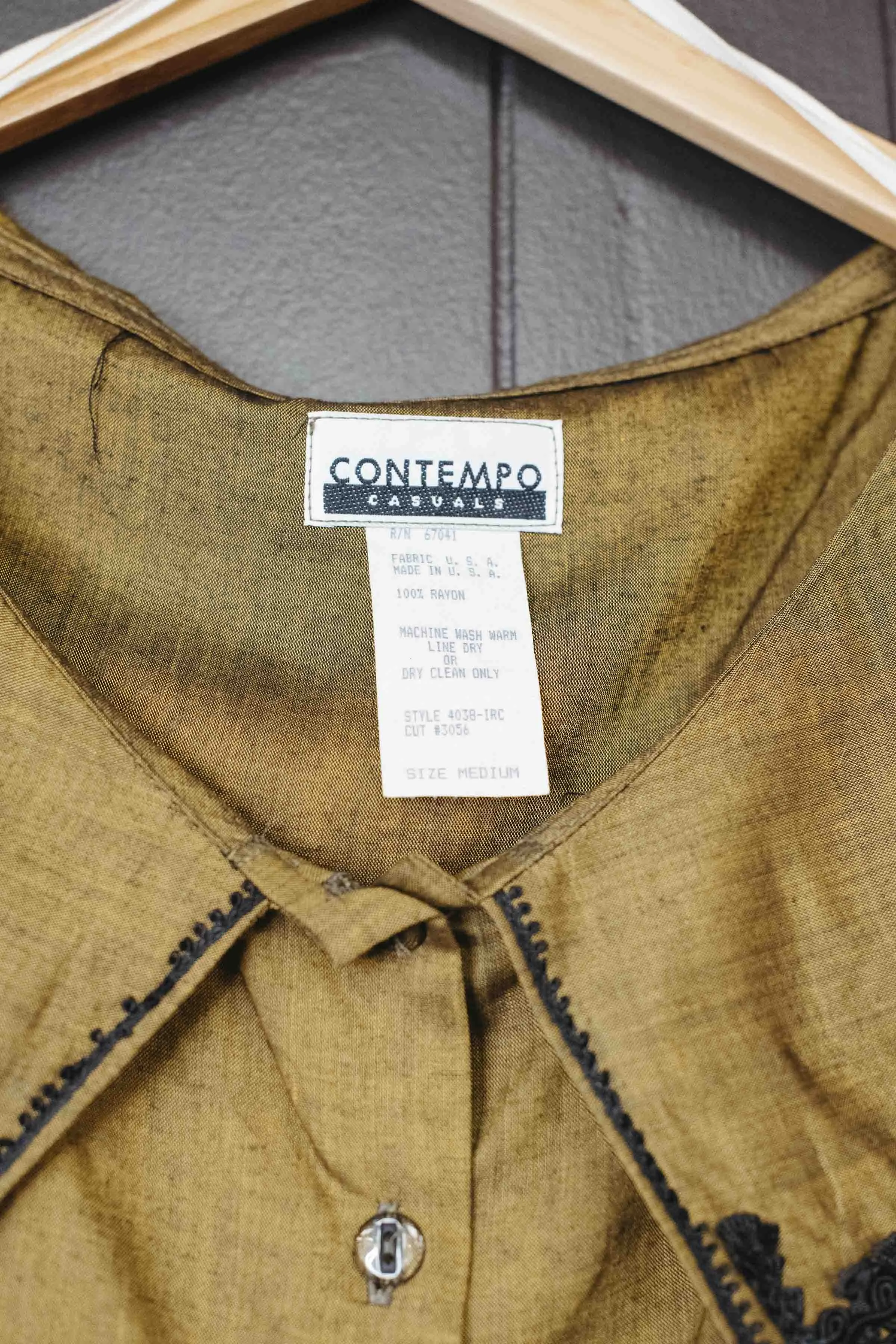 Vintage Contempo Blouse - Size XS/S