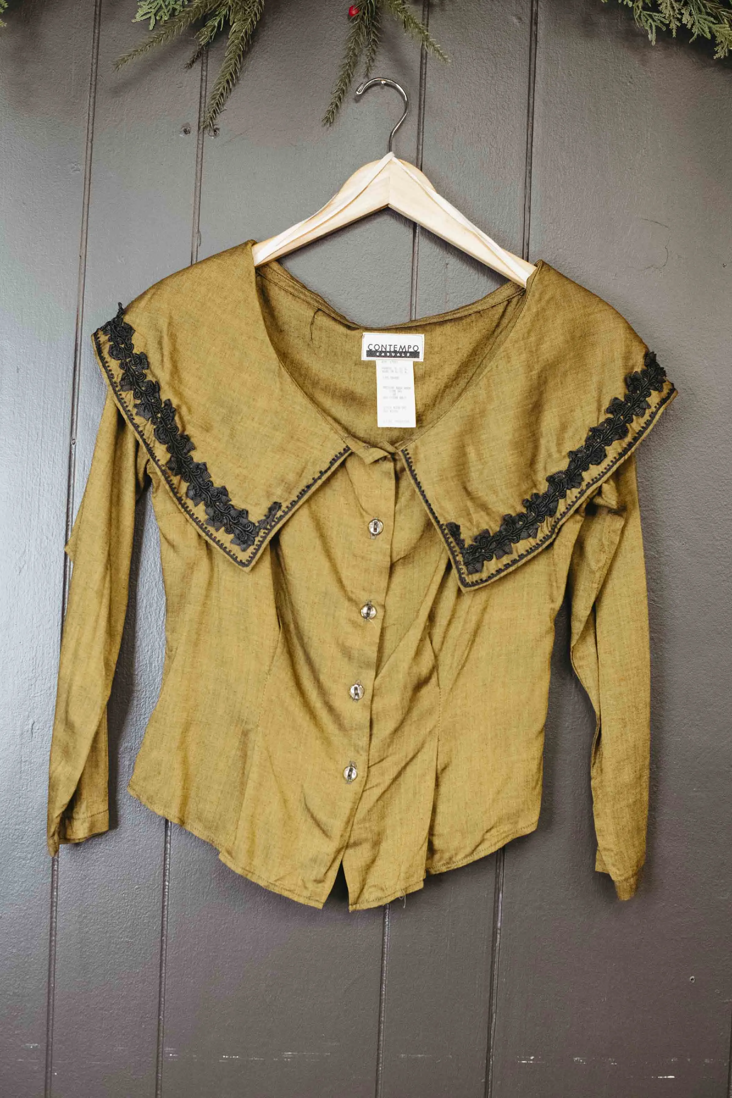 Vintage Contempo Blouse - Size XS/S