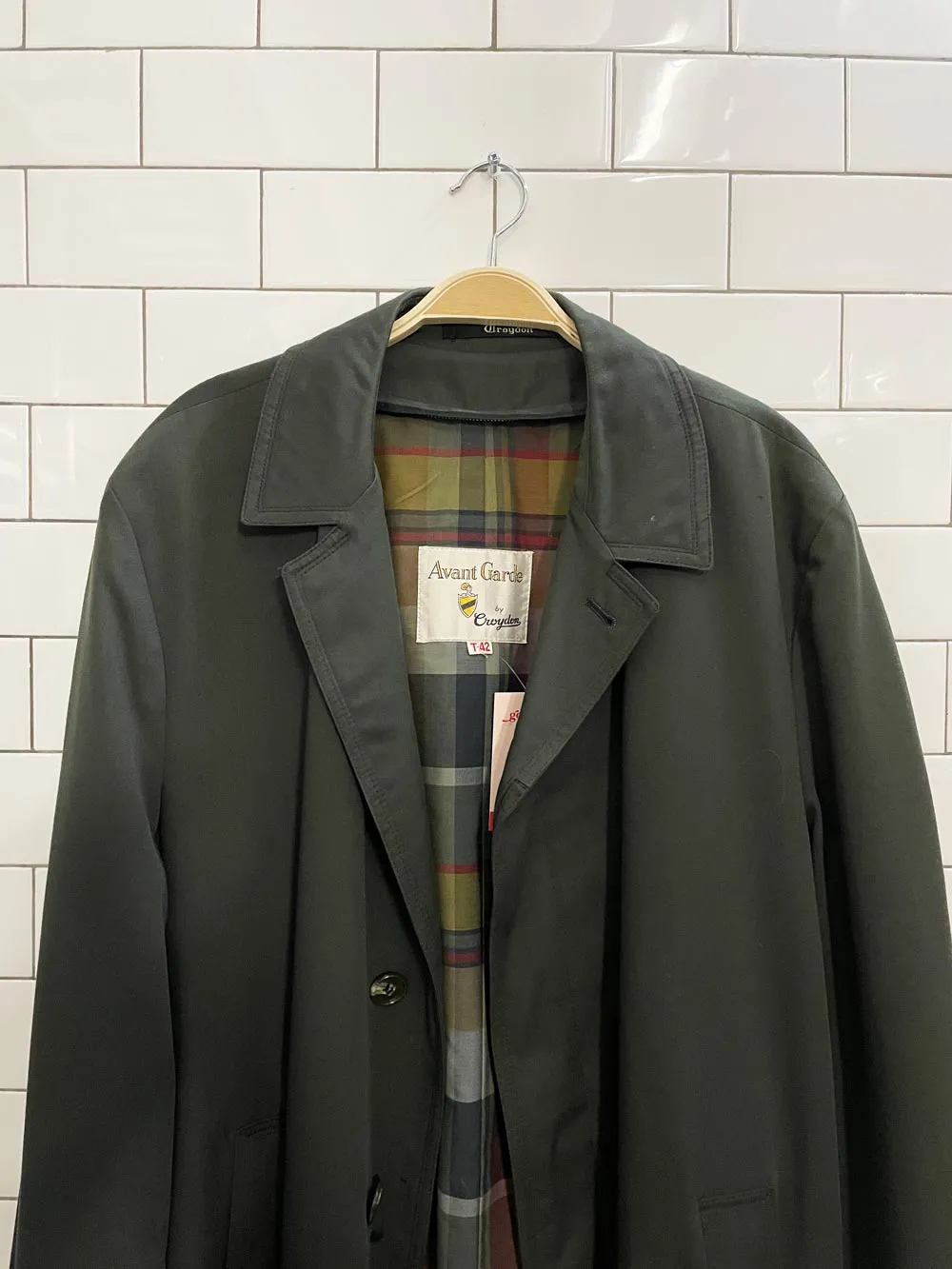 vintage croydon minimal trench coat