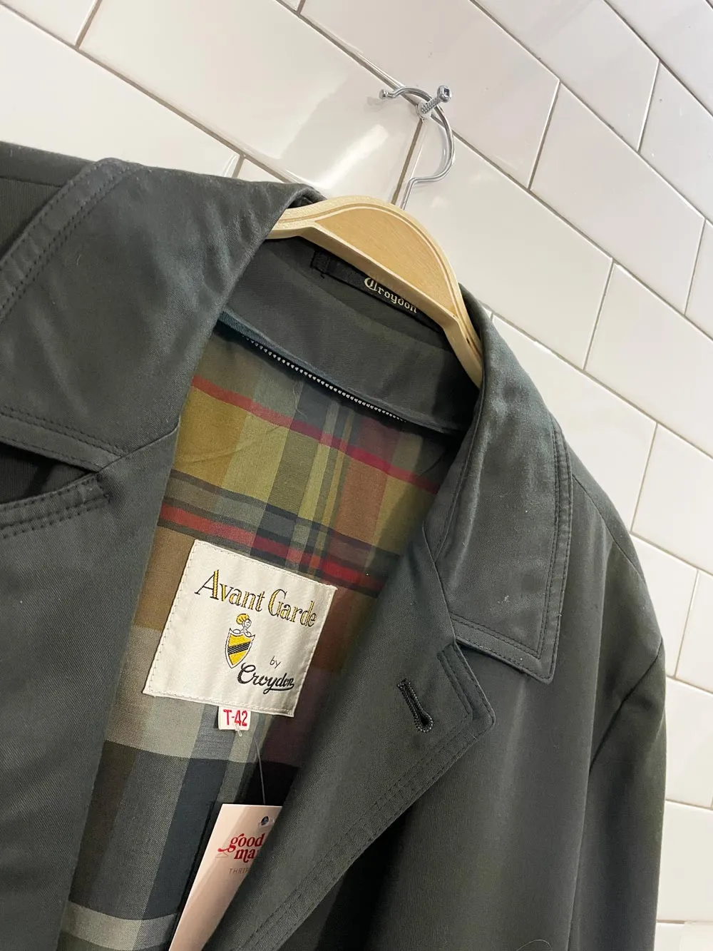 vintage croydon minimal trench coat