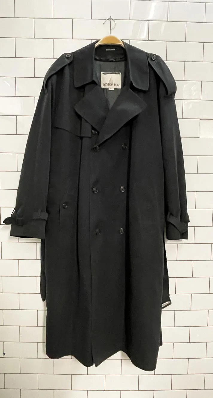 vintage london fog lined soft touch trench coat