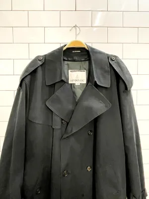 vintage london fog lined soft touch trench coat