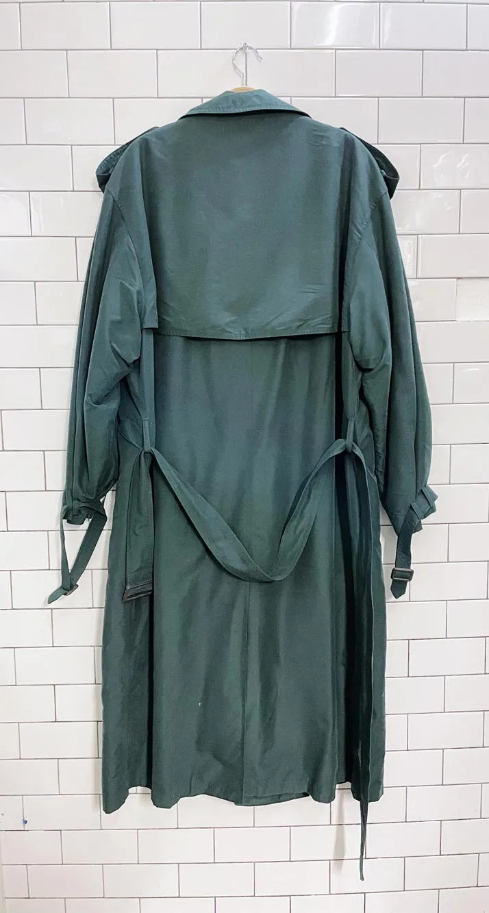 vintage london fog wool lined soft trench coat