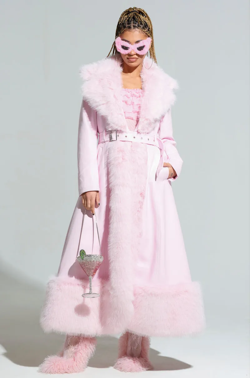 VIVIAN FUR TRIM COAT