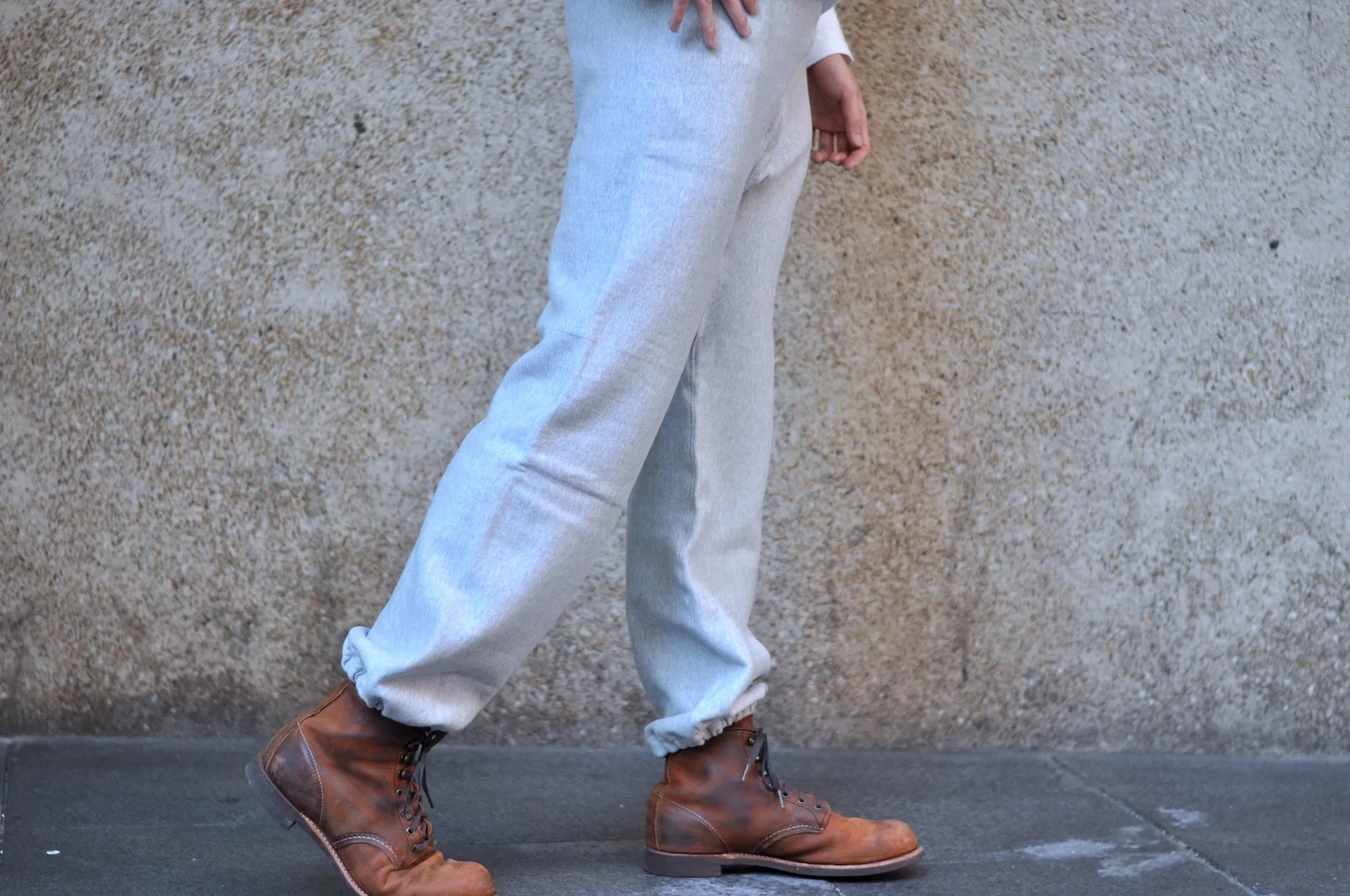 Warehouse 12oz 30s Style Loopwheeled 'Sweatpants (Heather Grey)