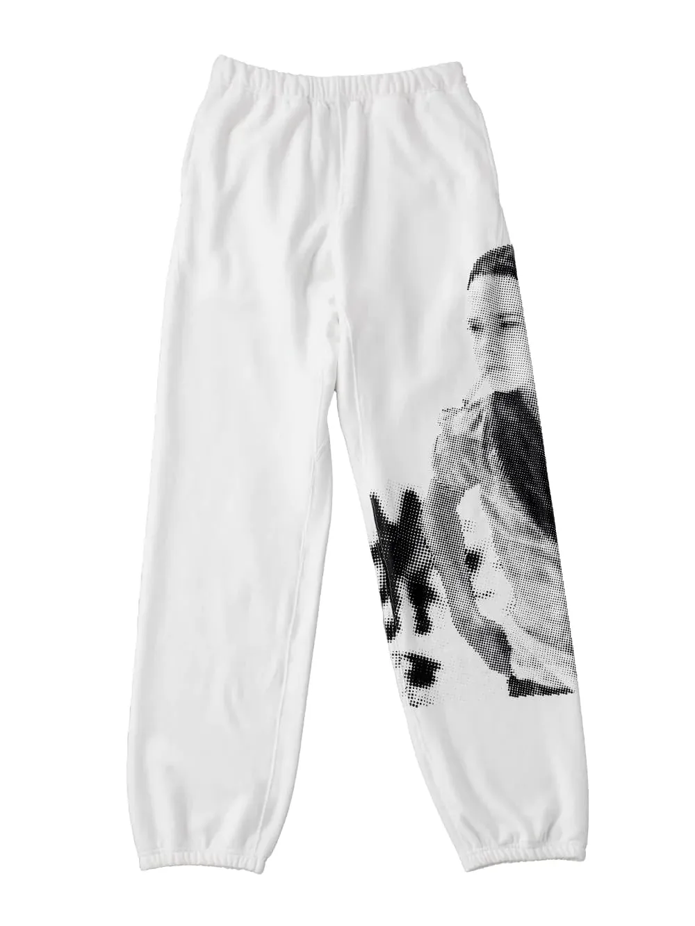 WHITE AND BLACK PRISCILLA 1969 JOGGER PANTS