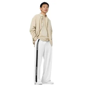 White KBBNG Stripe Wide-Leg Pants