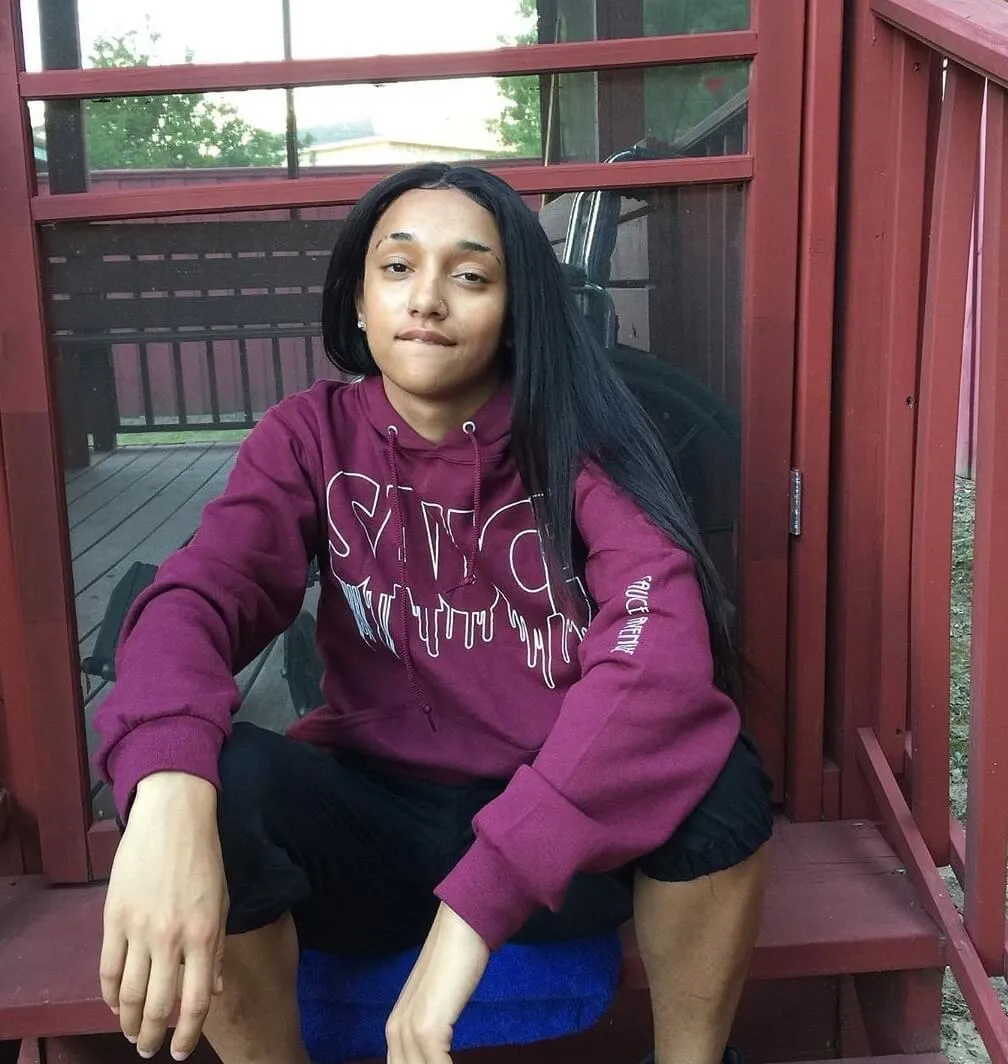 White Outline Sauce | Maroon Hoodie
