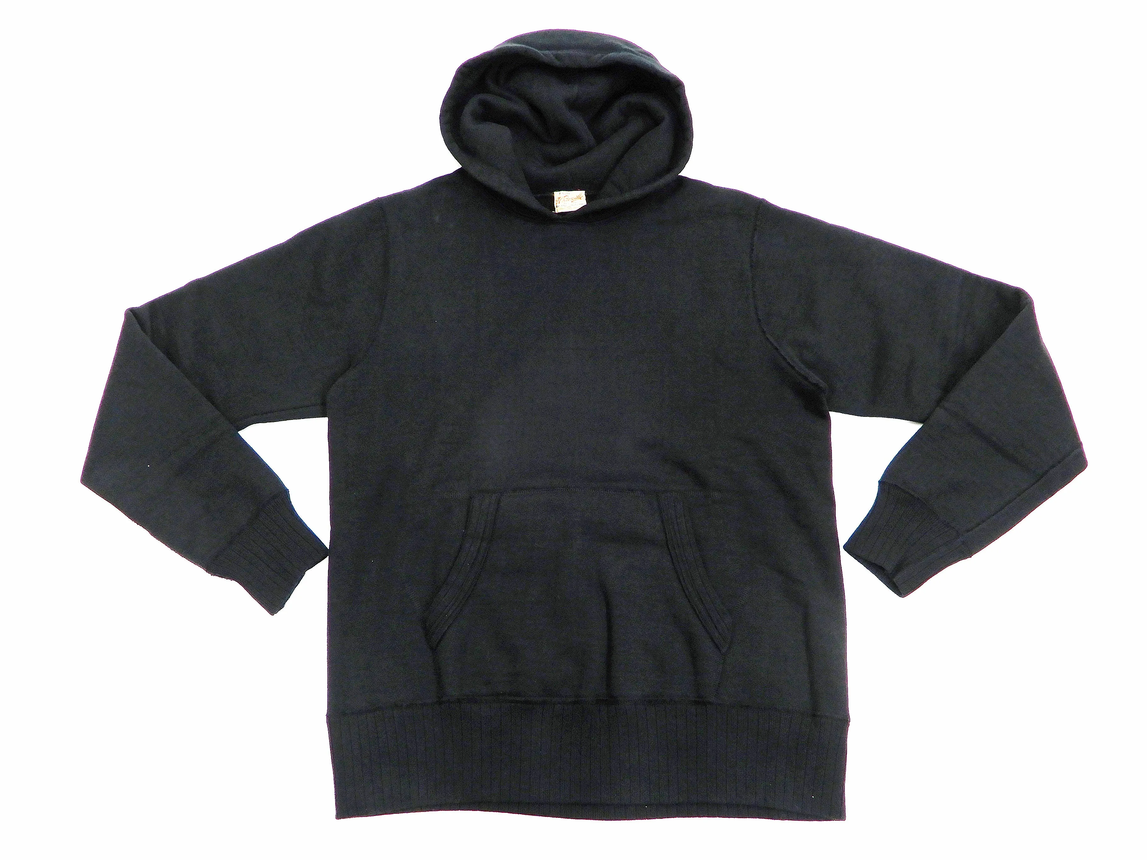 Whitesville Plain Pullover Hoodie Men's Solid Color Hooded Sweatshirt WV67729 Black
