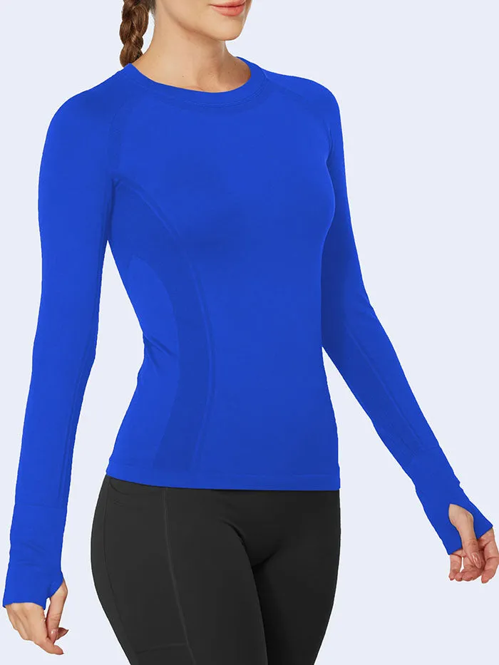 Wholesale Sportswear in bulk MATHCAT Quick Dry Gym Athletic Long Sleeve Workout Shirts