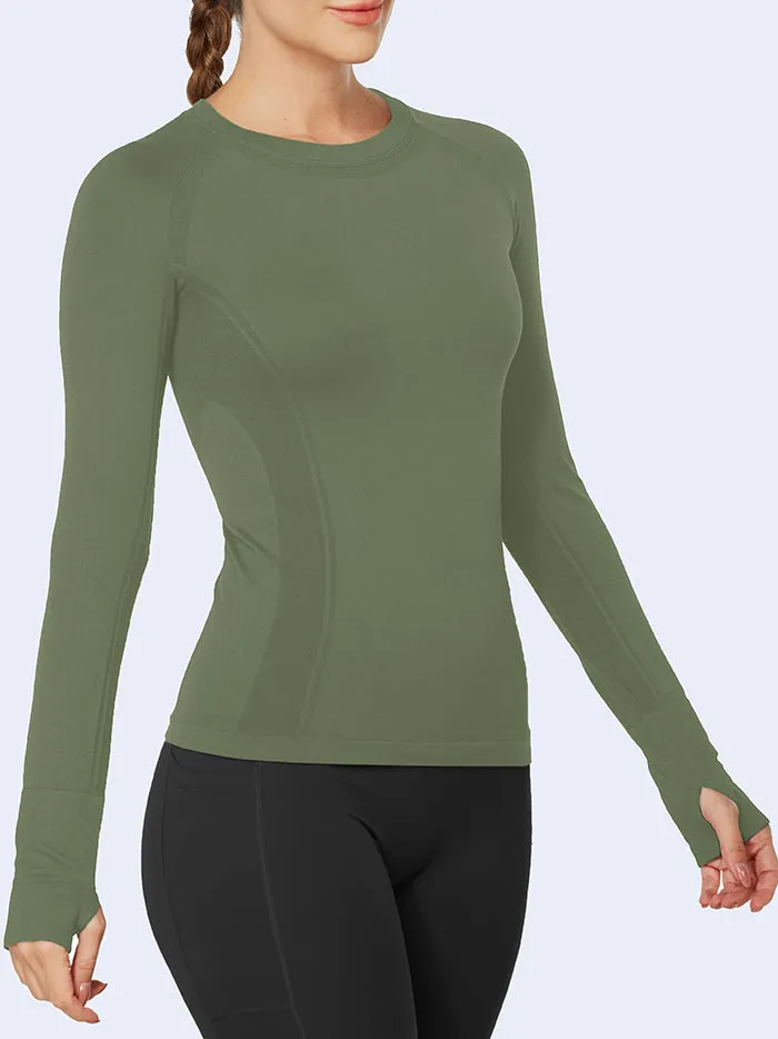 Wholesale Sportswear in bulk MATHCAT Quick Dry Gym Athletic Long Sleeve Workout Shirts