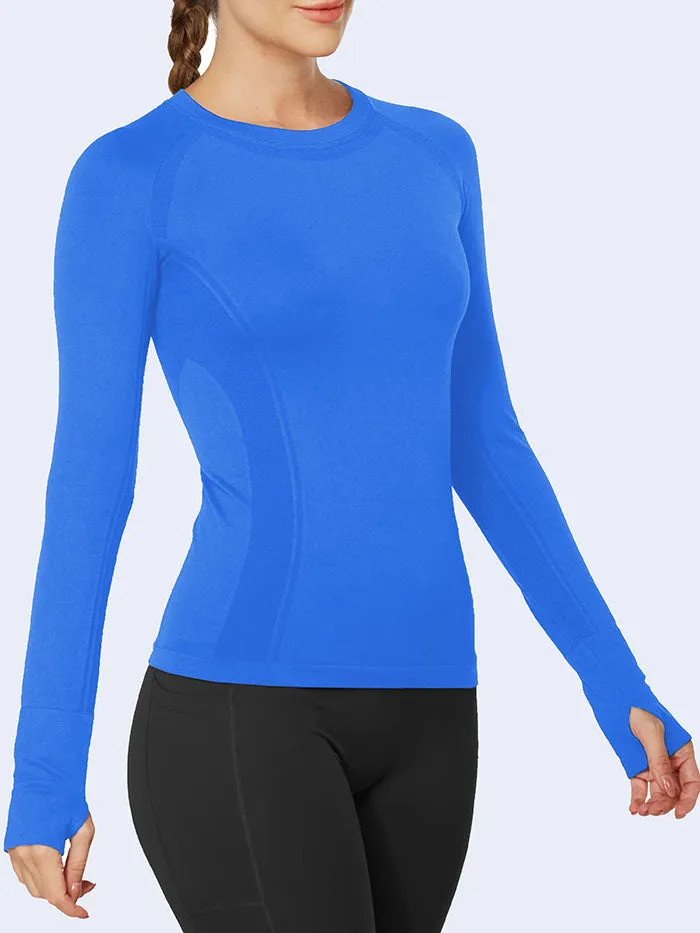 Wholesale Sportswear in bulk MATHCAT Quick Dry Gym Athletic Long Sleeve Workout Shirts