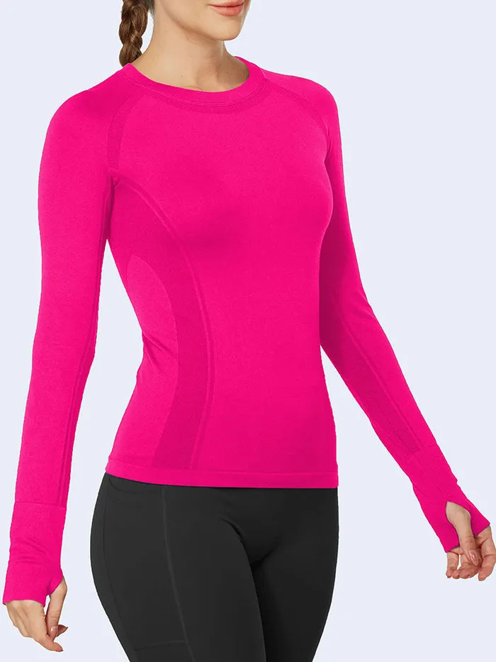 Wholesale Sportswear in bulk MATHCAT Quick Dry Gym Athletic Long Sleeve Workout Shirts