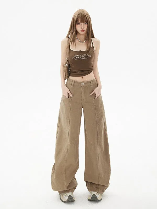 Wide Leg Pants for Women | Y2K Baggy Jeans | Oversized Tapered Streetwear