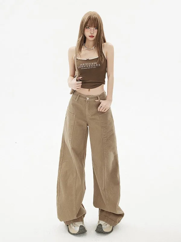 Wide Leg Pants for Women | Y2K Baggy Jeans | Oversized Tapered Streetwear