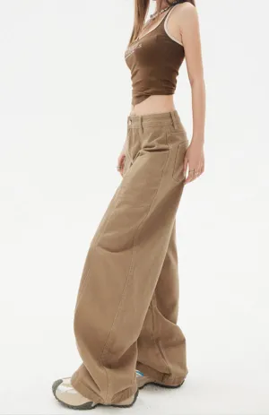 Wide Leg Pants for Women | Y2K Baggy Jeans | Oversized Tapered Streetwear