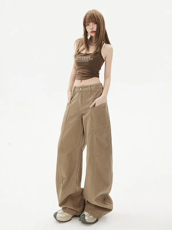 Wide Leg Pants for Women | Y2K Baggy Jeans | Oversized Tapered Streetwear