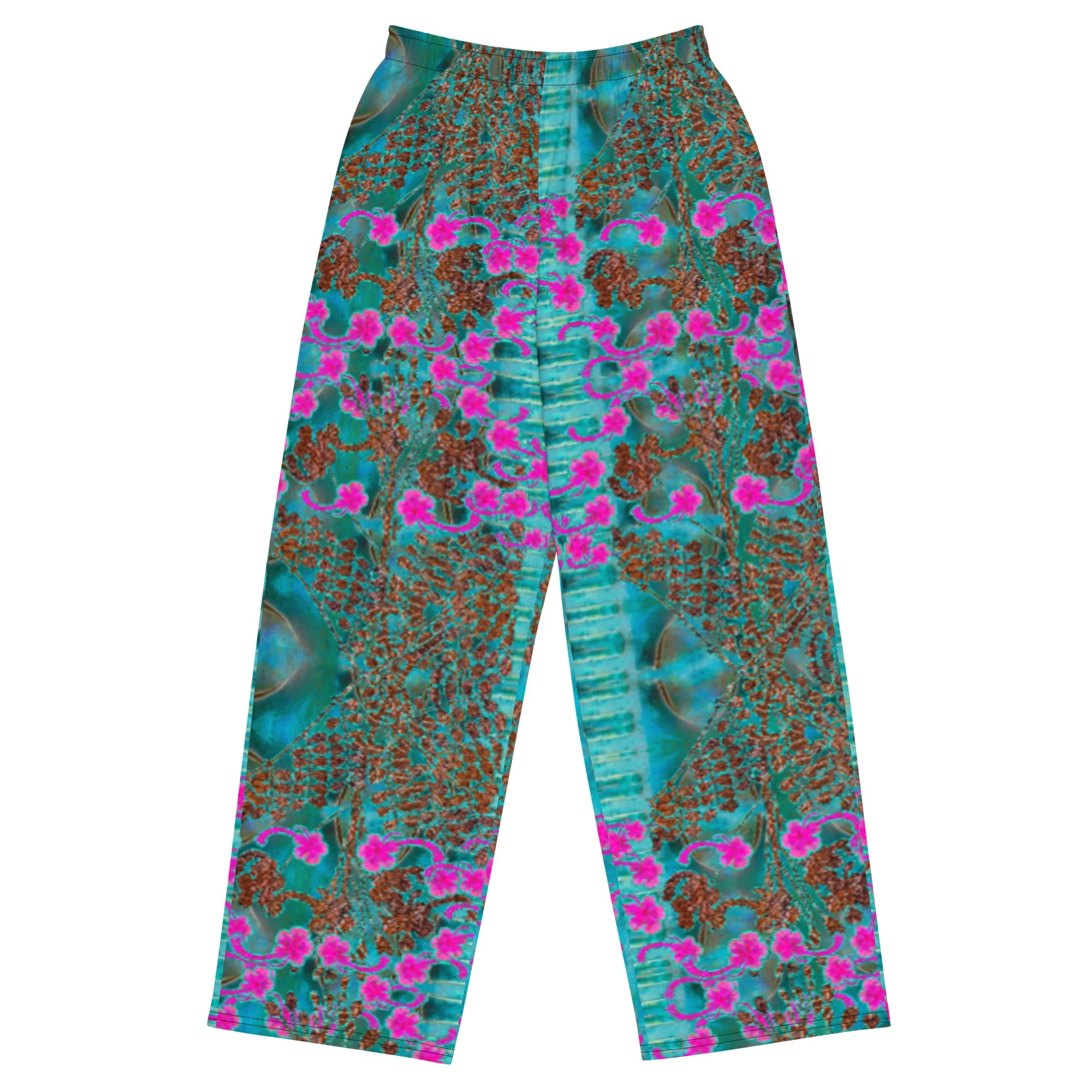 Wide-Leg Pants (Unisex)(WindSong Flower) RJSTH@Fabric#8 RJSTHS2022 RJS