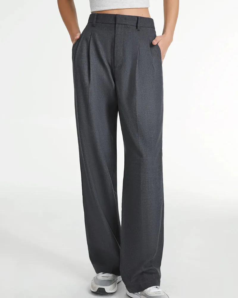 Wide-Leg Tailored Pants