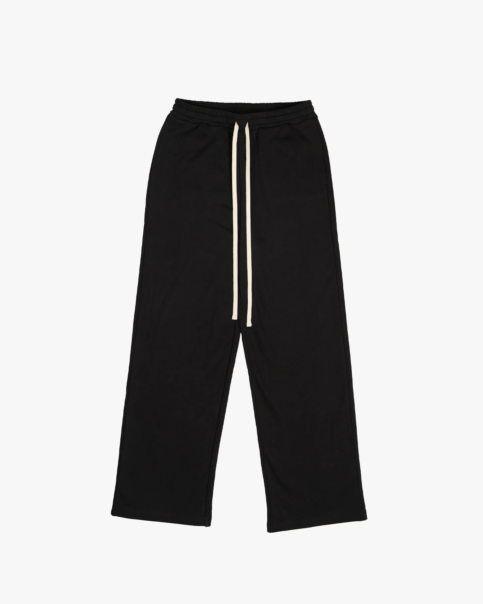 Wide Sweatpants-Black