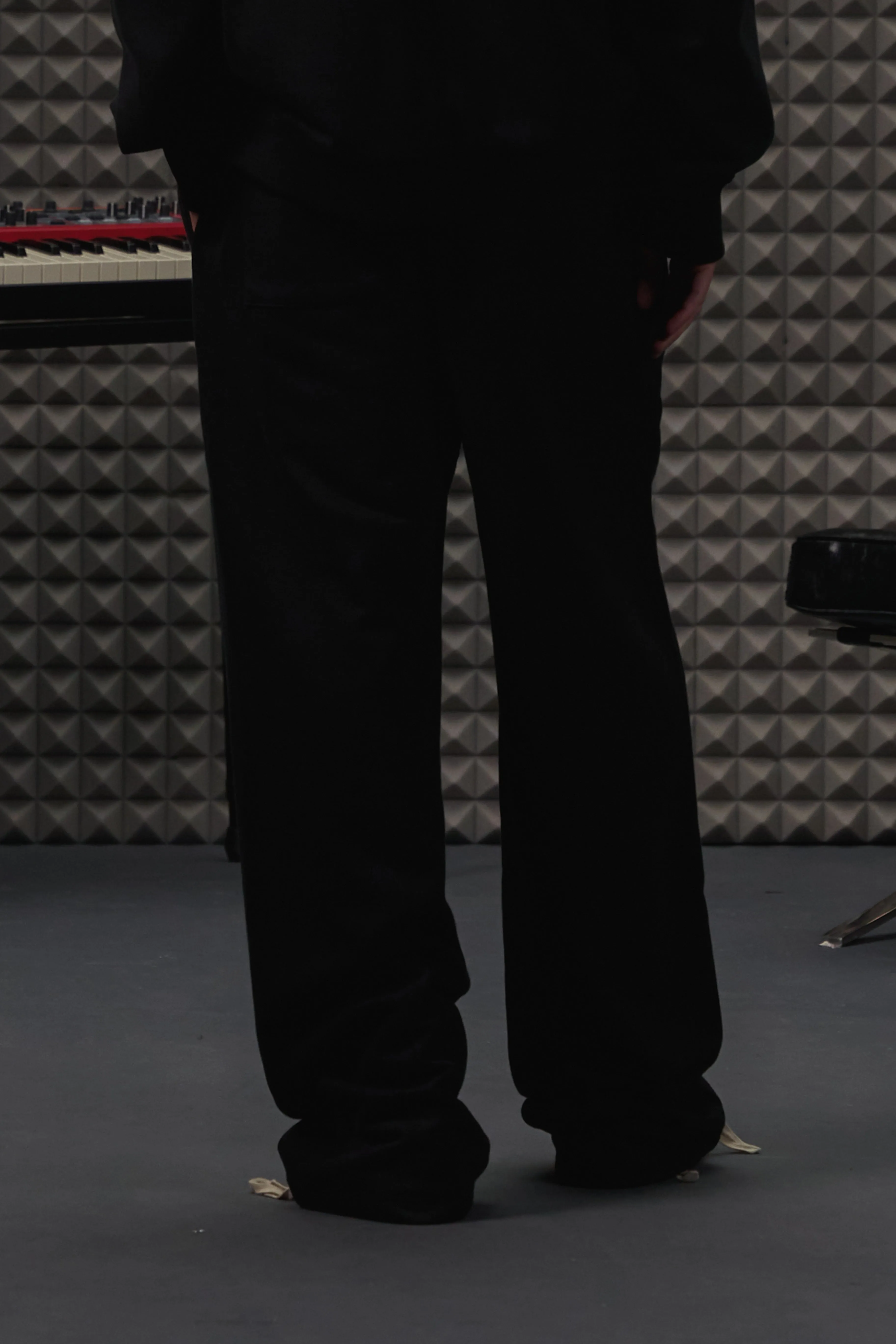 Wide Sweatpants-Black