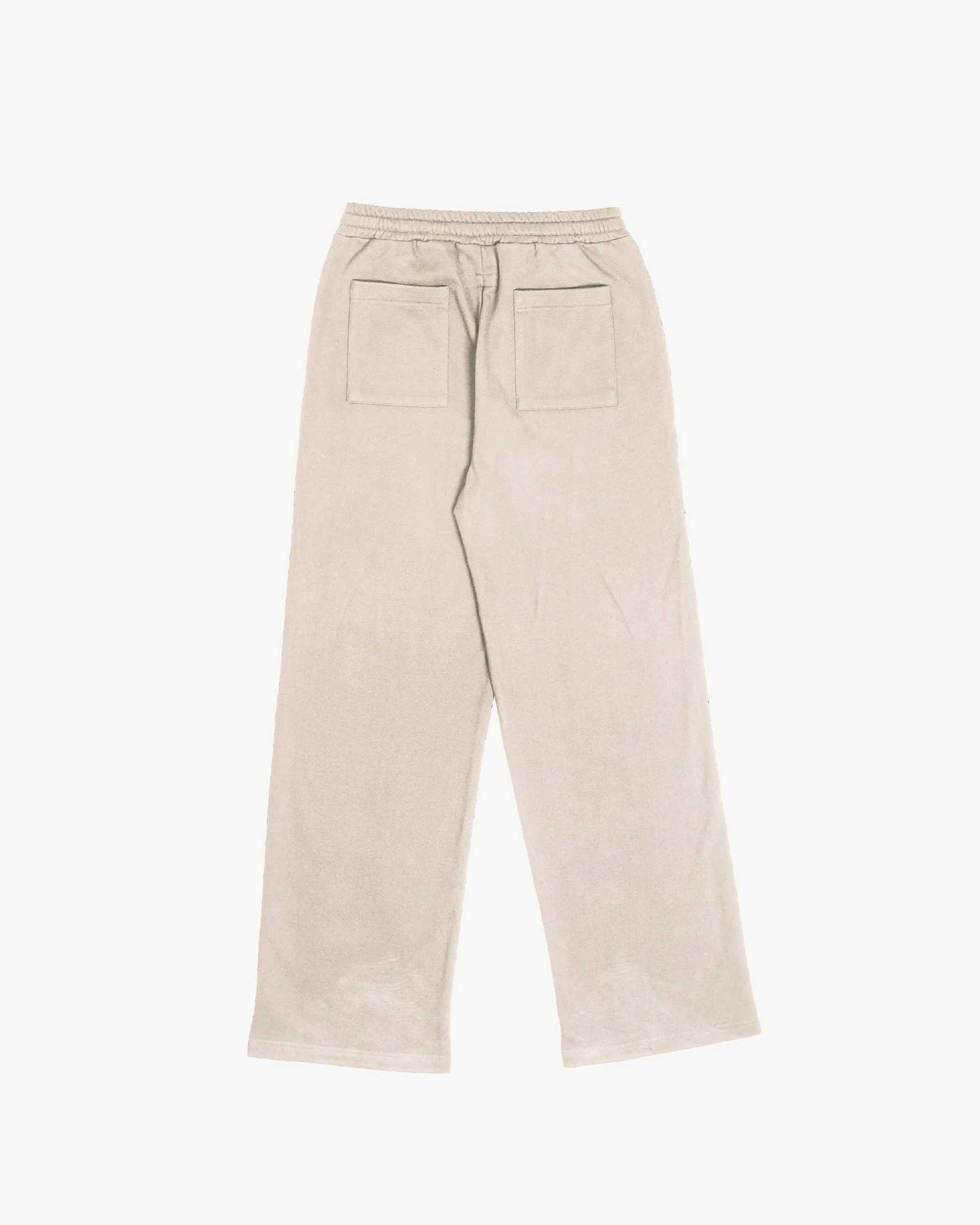 Wide Sweatpants-Nude