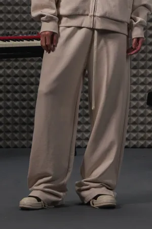 Wide Sweatpants-Nude