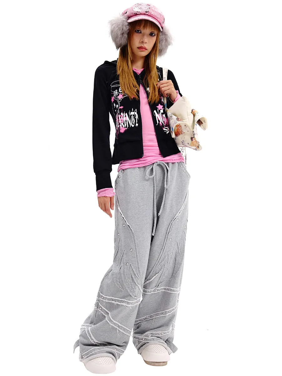 WINGS PATCHWORK SWEATPANTS