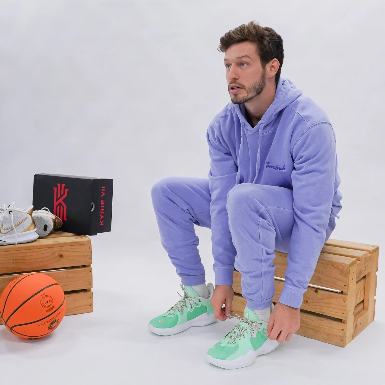 Winter Script Wash Sweatpant - Teal