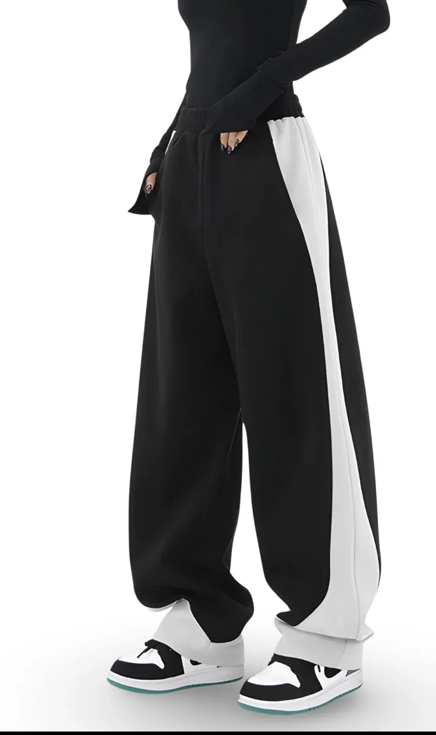 WOLFF | LONDON Dual Color Oversized Pants