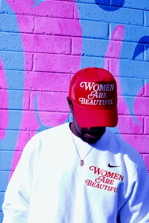 Women Are Beautiful (RD) | White Nike Crewneck