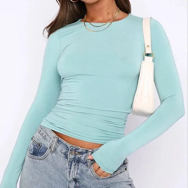 Women Long Sleeve T Shirt Spring