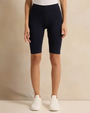 Women Navy Biker Shorts