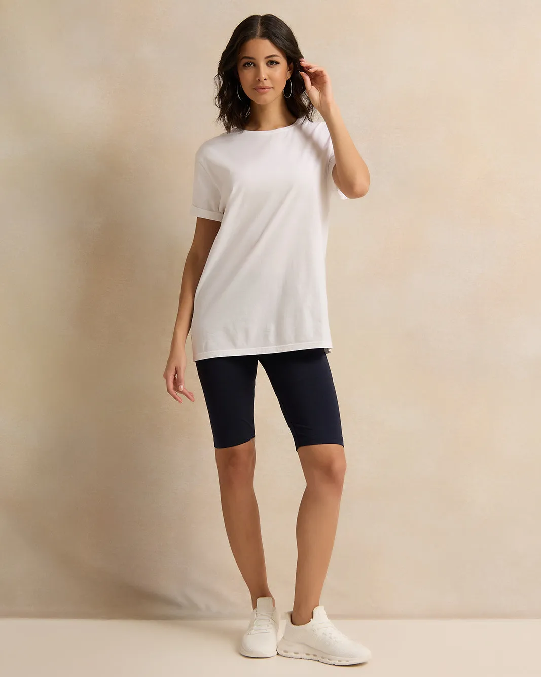 Women Navy Biker Shorts