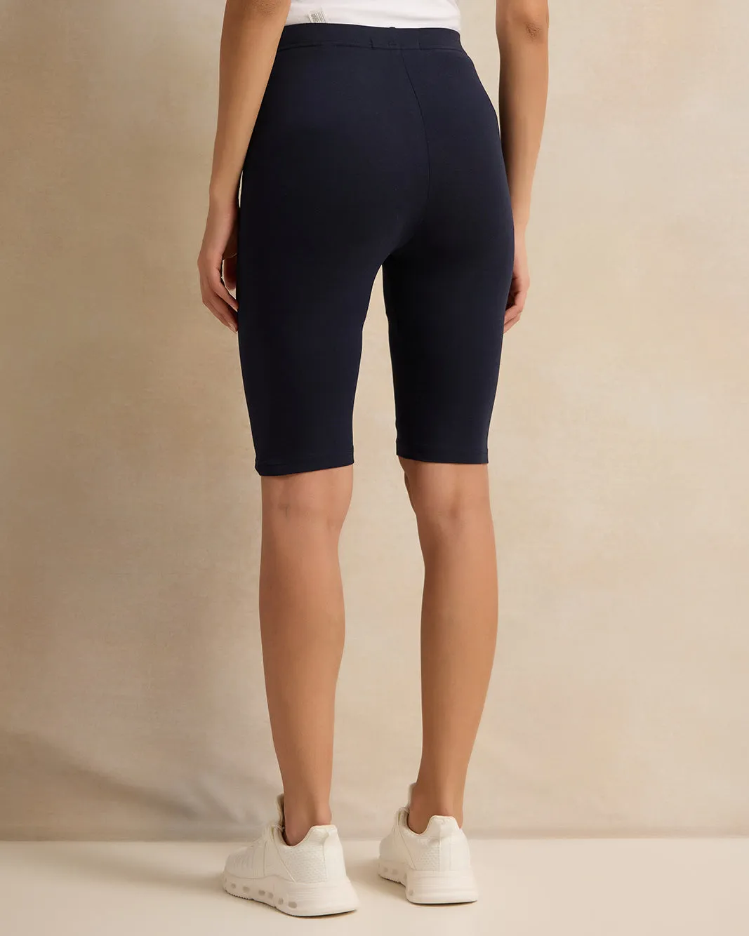 Women Navy Biker Shorts