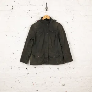 Women's Barbour Summer Sapper Wax Jacket Coat - Green - Women's M