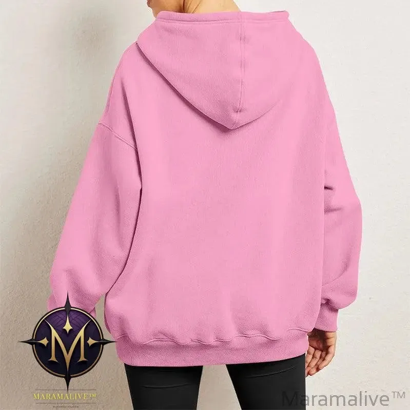 Women's Oversized Hoodies Fleece Loose fit Sweatshirt