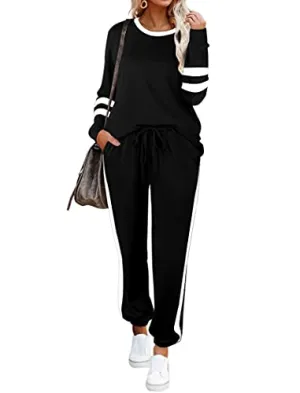 Women's Plus Size Casual Sweatsuit Set