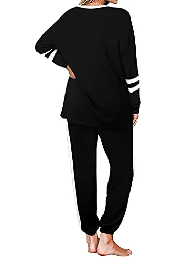 Women's Plus Size Casual Sweatsuit Set
