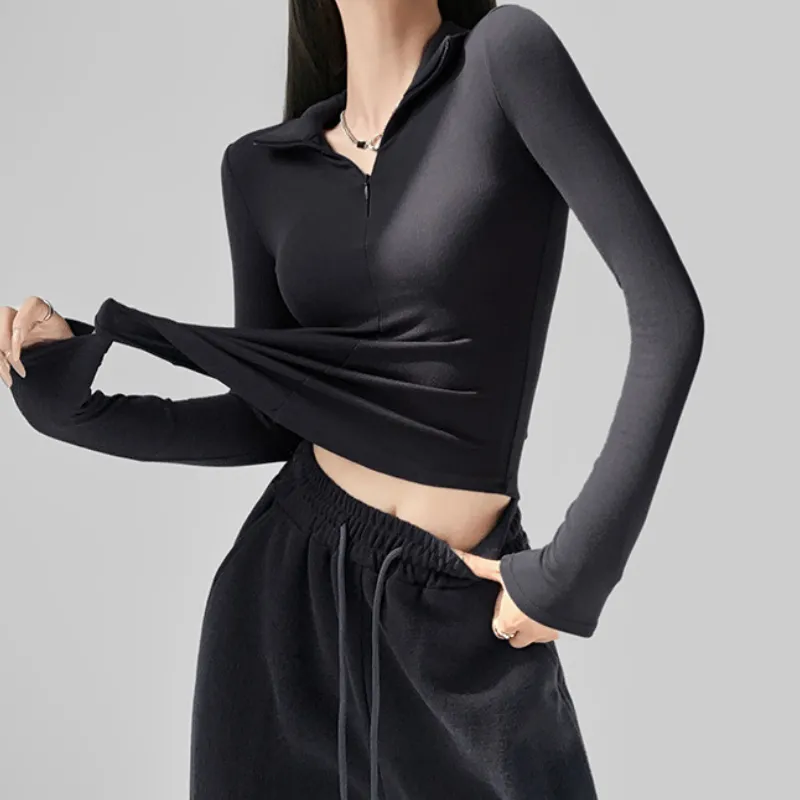 Women's Slim lapels Long Sleeve Shirt