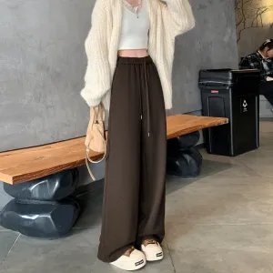 Women's Straight Leg Solid Color Sweatpants with Comfortable Fit