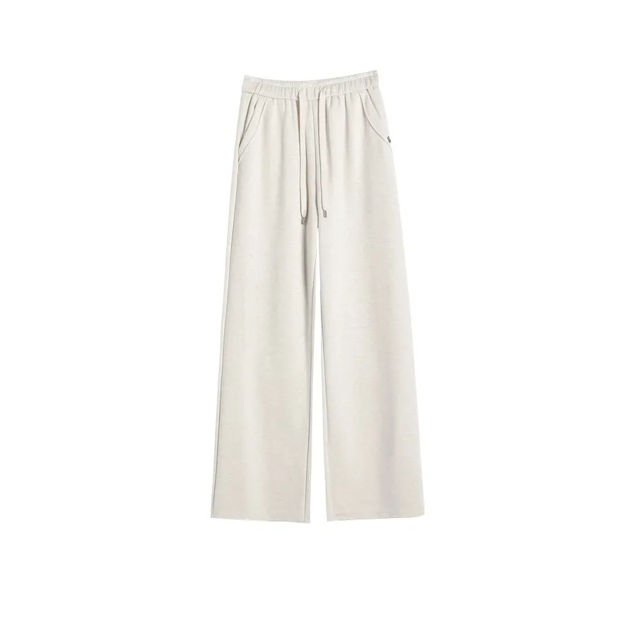 Women's Straight Leg Solid Color Sweatpants with Comfortable Fit