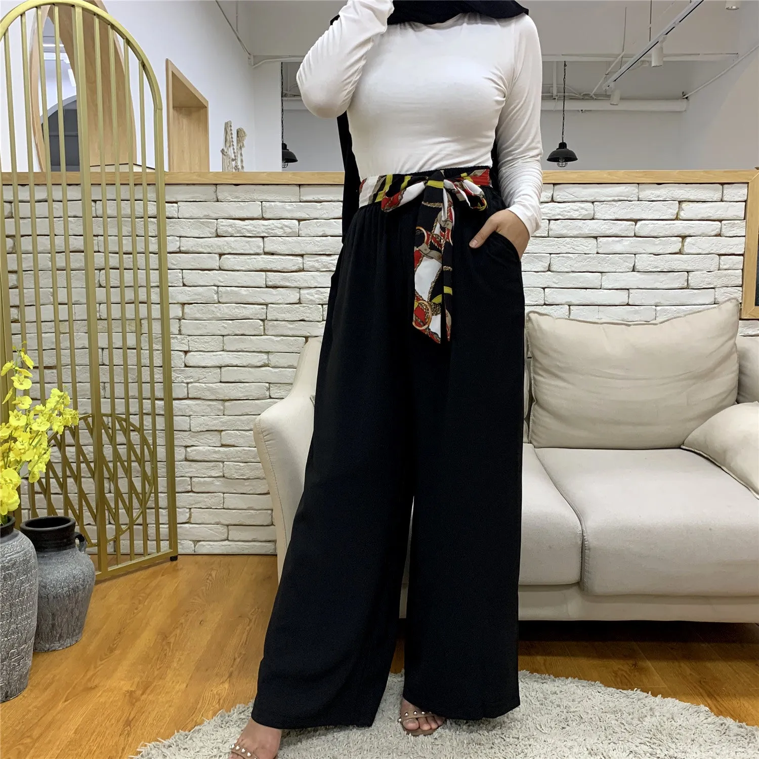 Women's Wide Leg Waist Pants