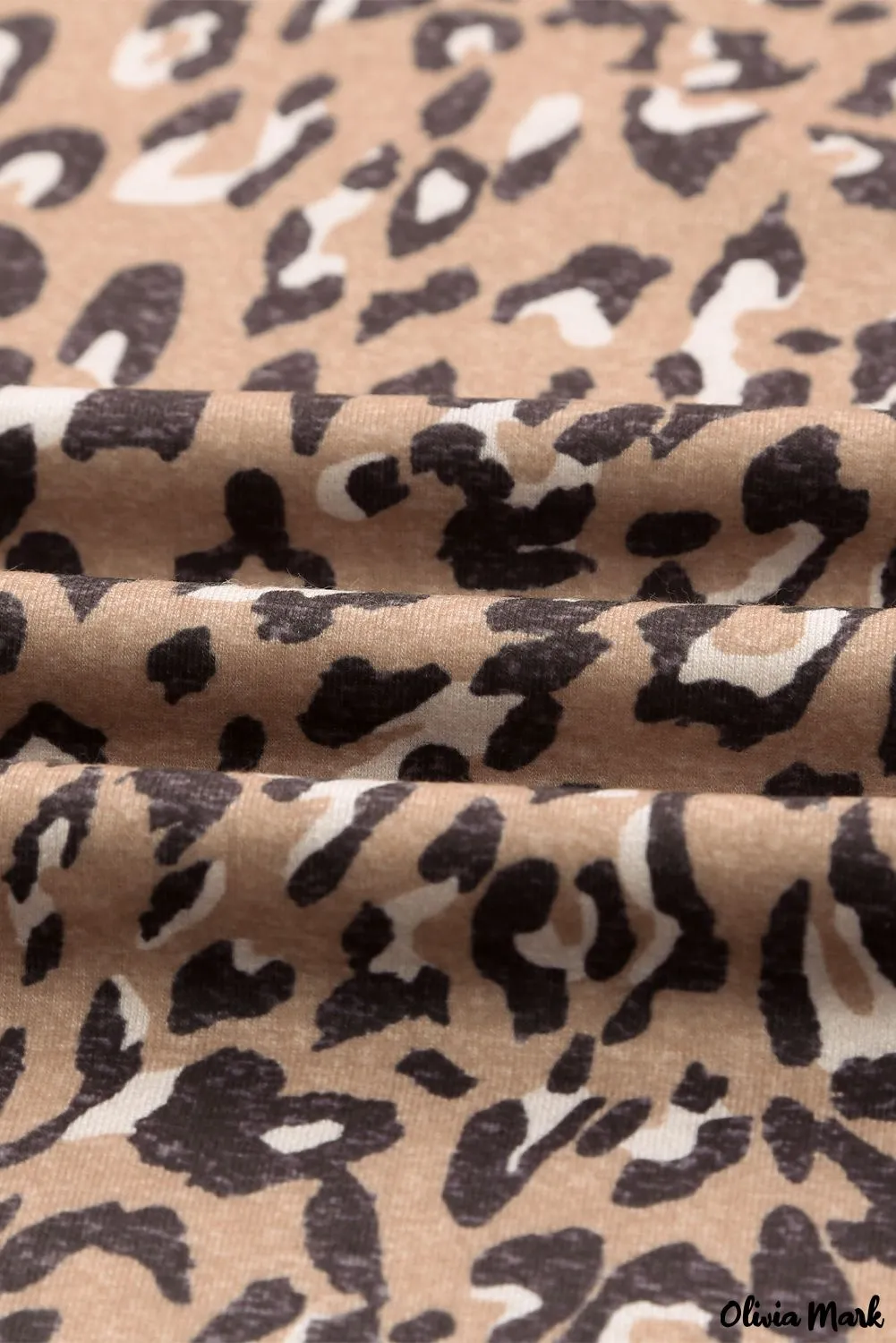 Xieyinshe - Leopard Print Long Sleeve Blouse